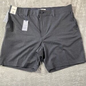 ROWM Chino Shorts Mens 40‎ Gray Vacation Resort 7" Stretch Light Golf Preppy